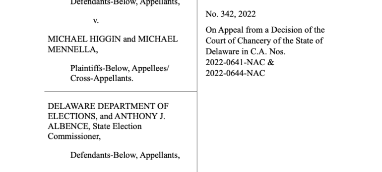 LDF Files Amicus in Delaware Mail Voting Case